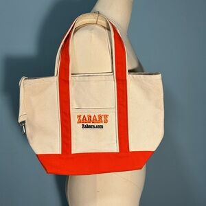 Mini Canvas Zabars Tote orange
